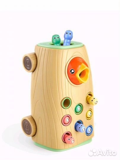 Развивающая игрушка стучалка каталка happy baby