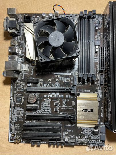 Сборка i3-6100 и asus h170 plus d3