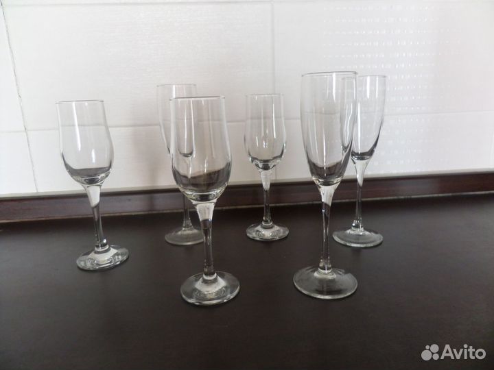 Стеклянные кувшин,стаканы,фужеры,стопки. СССР