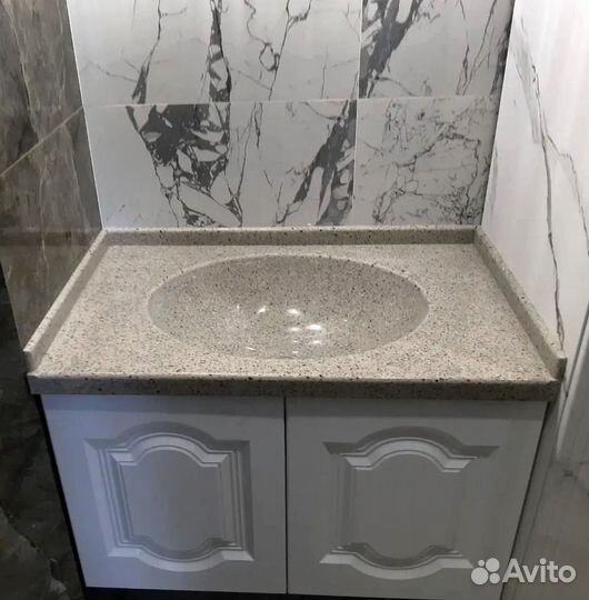 Столешница для ванной и кухни из искуственного кам