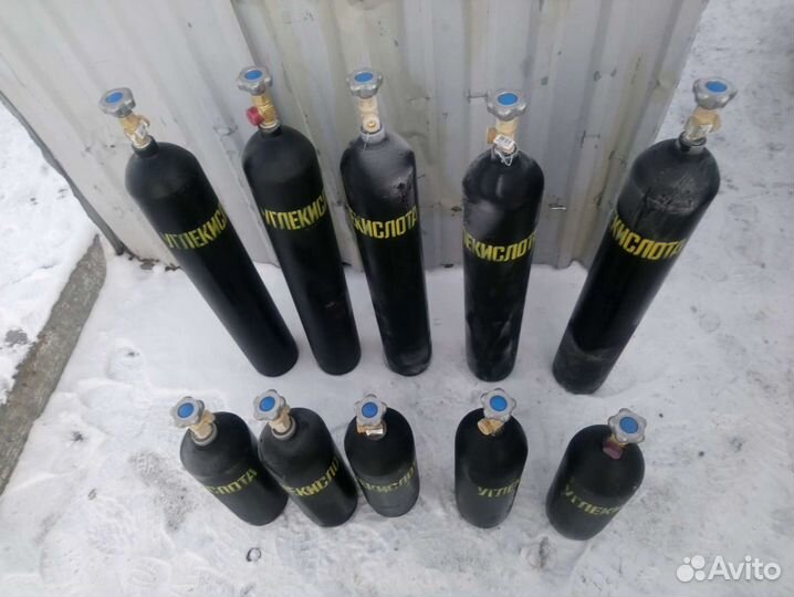 Баллон углекислотный co2 5л,10л,40л новый