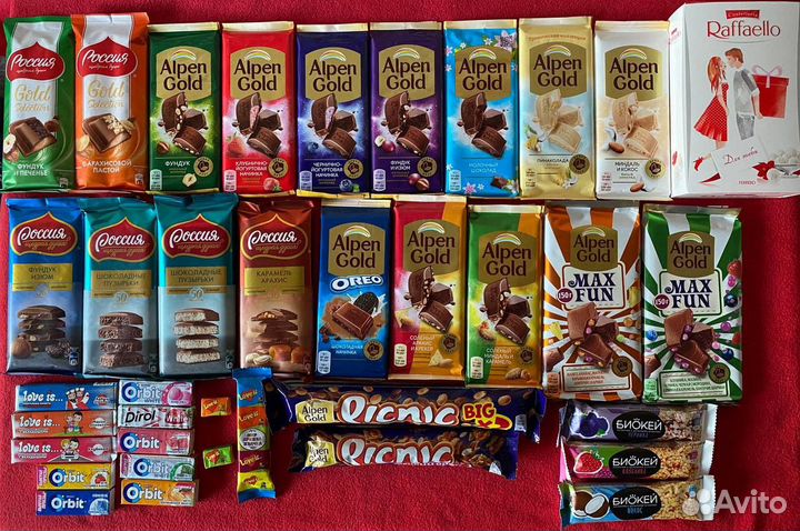 Макароны, крупы, шоколад, приправы, кофе, сыр