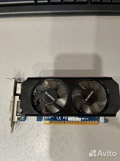 Видеокарта gigabyte nvidia GeForce GT 430, 1гб, DD