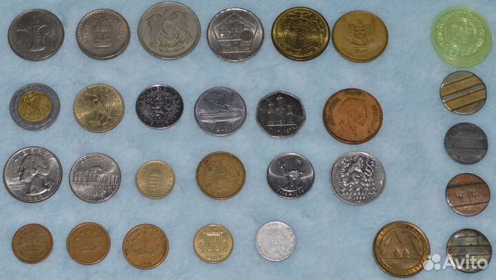 Обмен монет разных стран