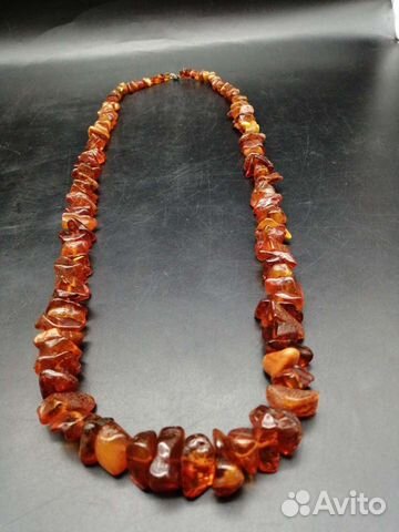 Бусы из натурального янтаря 