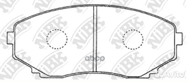 PN5376-nibk колодки дисковые п Mazda MPV 2.0i