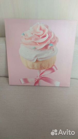 Картины интерьерные 40*40 3 штуки