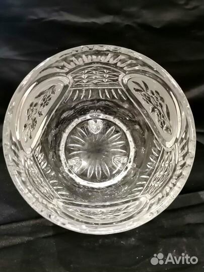 Конфетница чешское стекло хрусталь