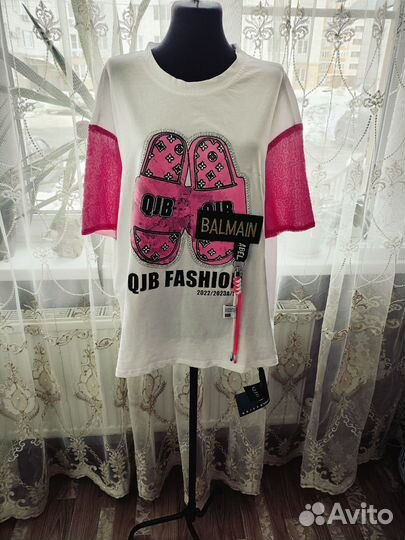 Футболка QJB 48-54 новая Корея