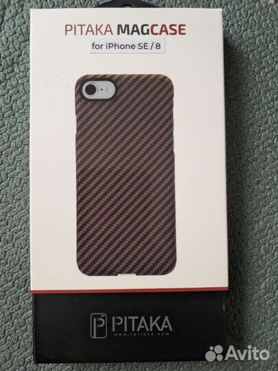 Карбоновый чехол pitaka на iPhone 7/8