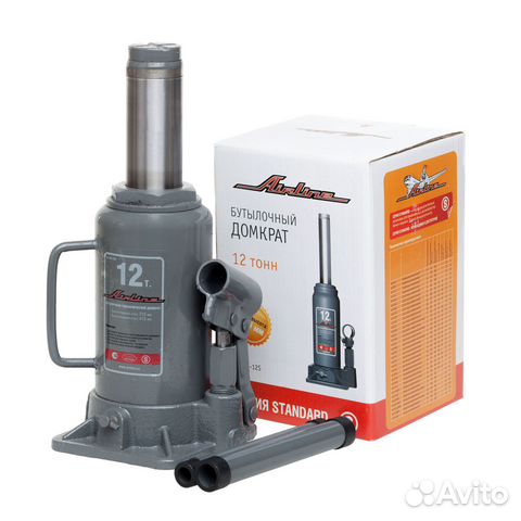 Домкрат бутылочный 12т S (MIN - 210 мм,MAX - 415)