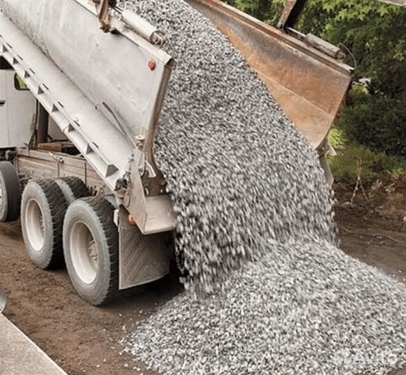 Щебень песок