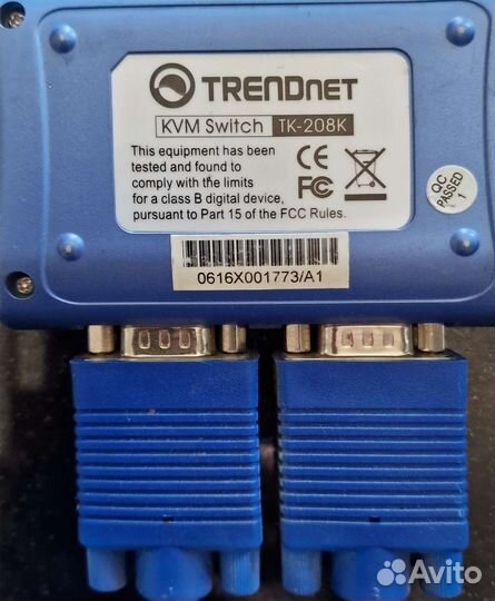 Комплект с 2-портовым переключат.trendnet тк-208K