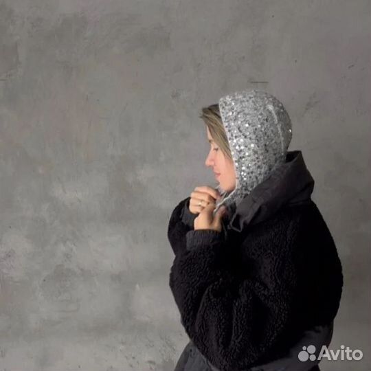 Шапочка из пуха норки