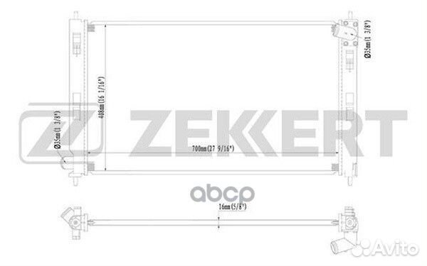 Радиатор охл. дв. Citroen C-Crosser 08- Mitsub