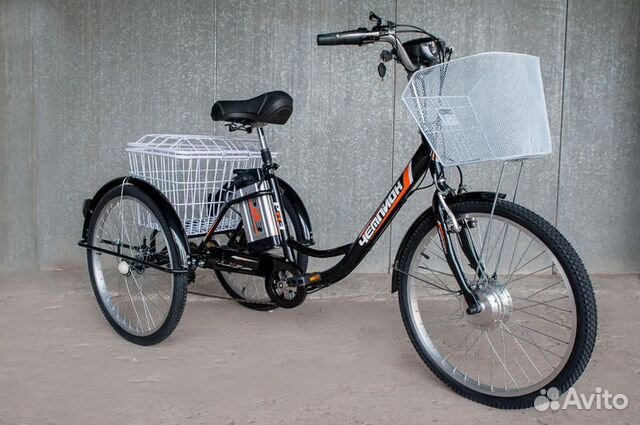 Трехколесный электровелосипед чемпион