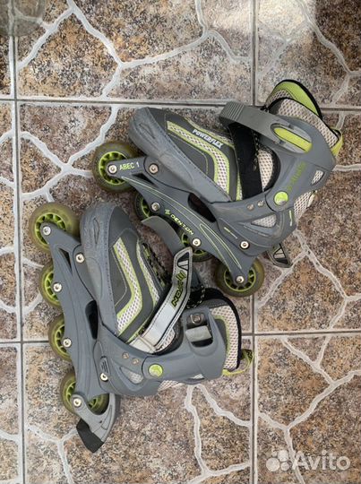 Роликовые коньки детские 34-37 + шлем