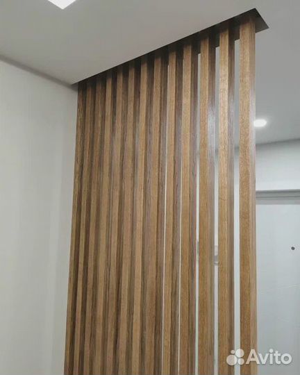 Декоративные реечные перегородки мдф
