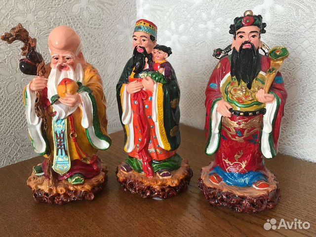 Три китайских бога Фук, Лук, Сау