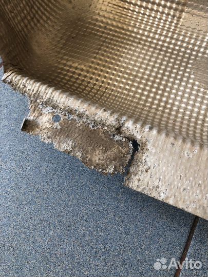 Экран глушителя термозащита Skoda Fabia 2007-2015