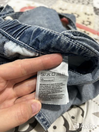 Джинсовый комбинезон для девочки n&m