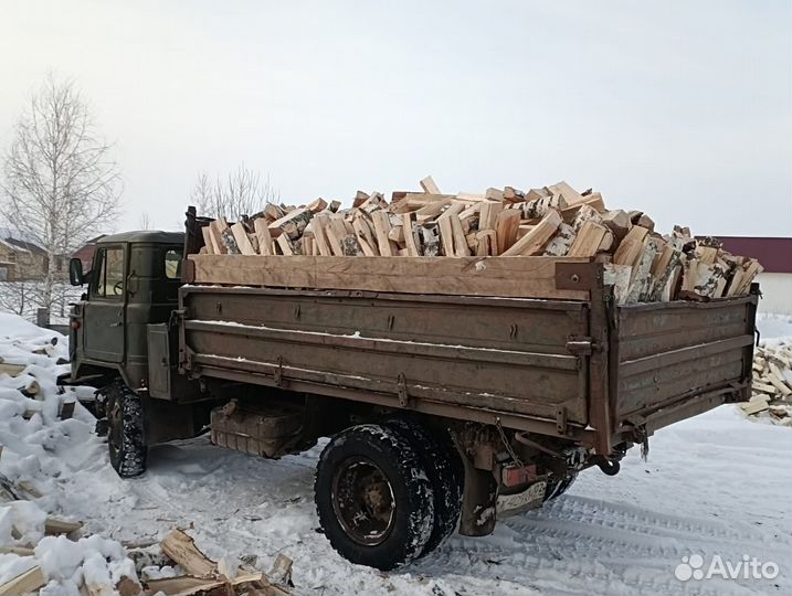 Дрова берёзовые и дубовые колотые R100 км Яркей