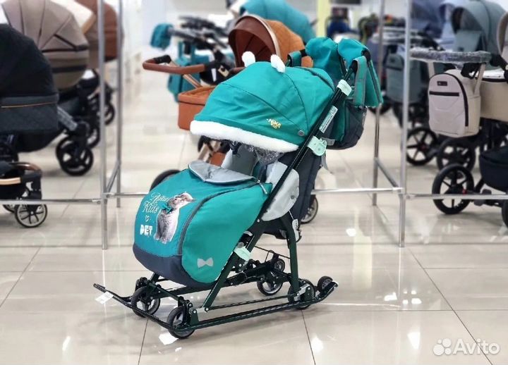 Детские санки коляска Ника Kids 7 люкс