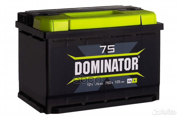 Аккумулятор 6ст-75VLR 75Ah 750A 276х175х190 пол