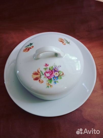 Масленка Мейсенский букет