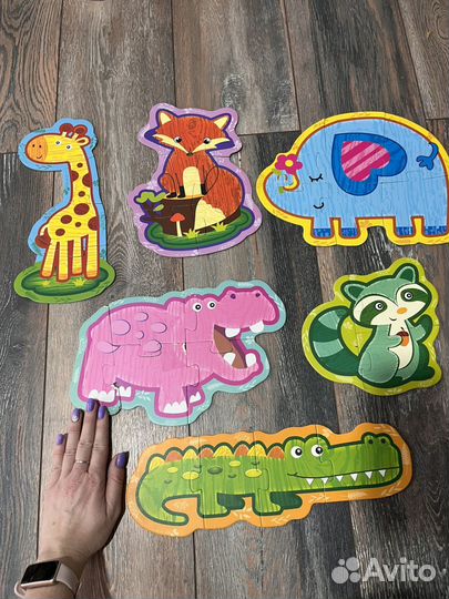 Пазлы для малышей крупные