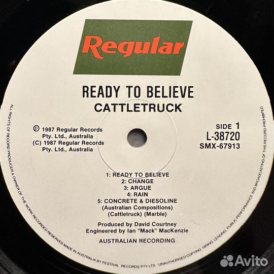 Cattletruck – Ready To Believe (Австралия 1987г.)