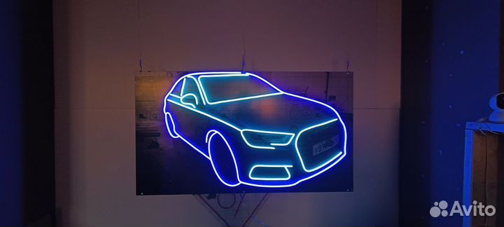 Неоновая вывеска для бизнеса