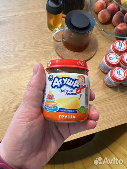 Фруктовое пюре агуша груша