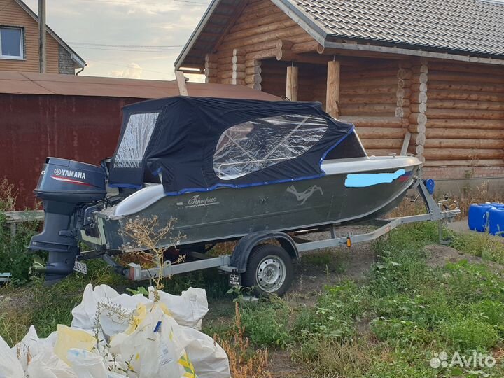 Продается Прогресс-4 с мотором Yamaha 40veos 2т