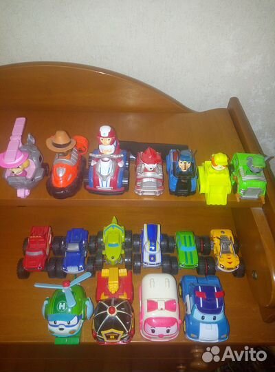 Щенячий патруль Робокар Поли Вспыш и Чудо машинки