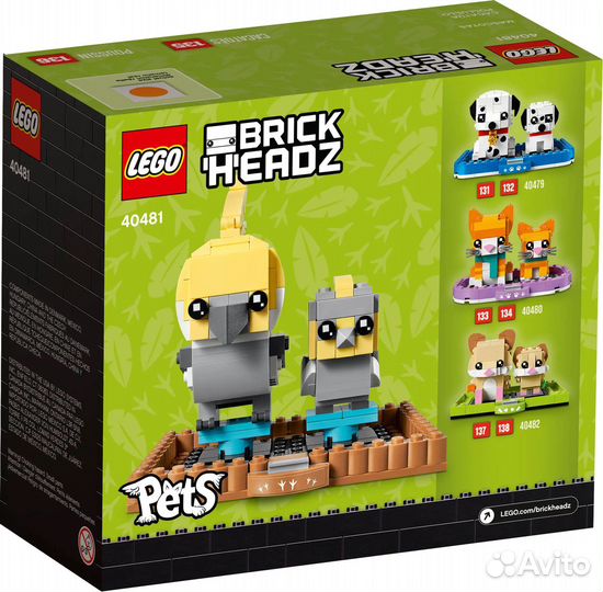 Lego Brickheadz 40481 Cockatiel & Chick