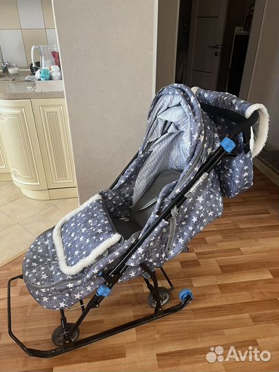 Детские санки коляска