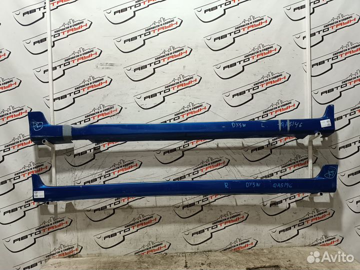 Порог пластик mazda demio DY3R DY3W DY5R DY5W левый правый 2 порога синий, 27B QA5146