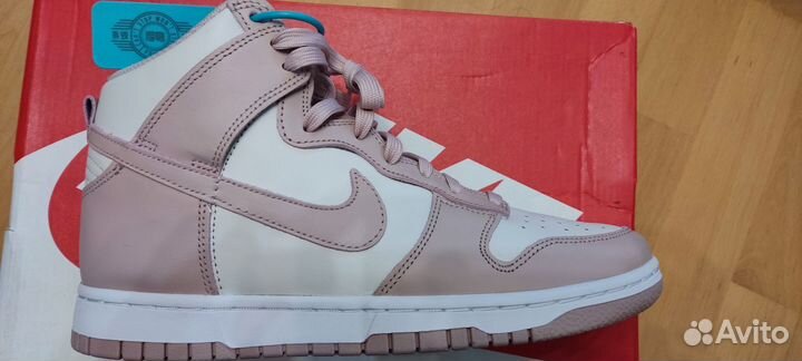 Кроссовки женские nike dunk high Oxford pink