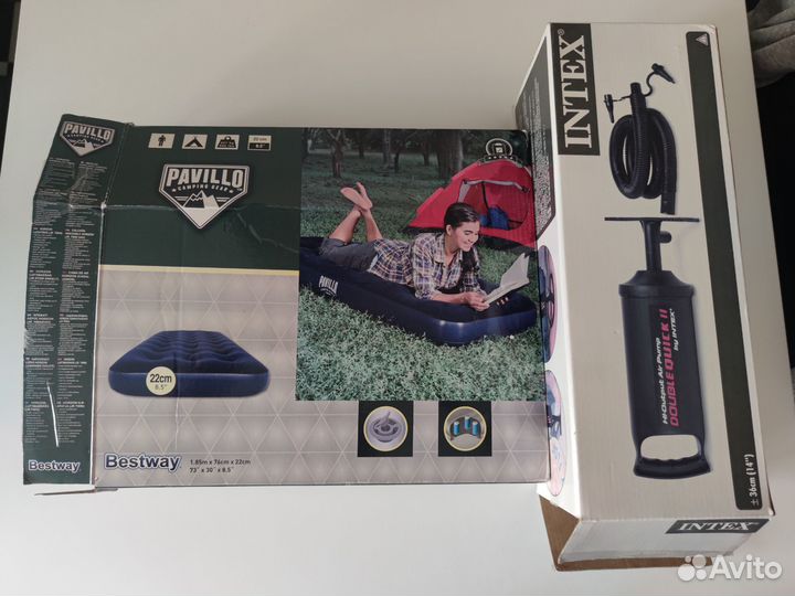 Надувной матрас bestway с насосом