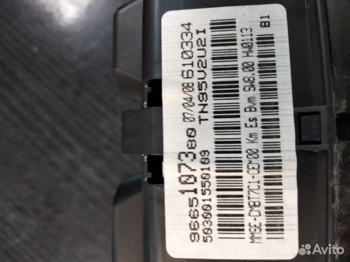 Панель щиток приборов Peugeot 308 EP6 2008