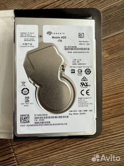 Жесткий диск 1 тб seagate mobile HDD