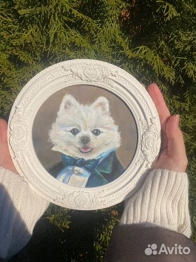 Портрет шпица по фото