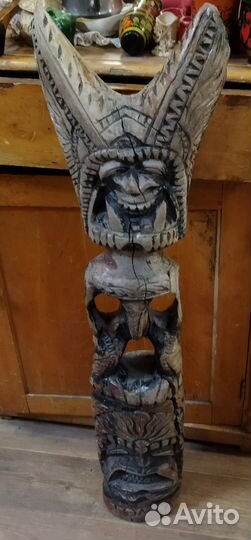 Старинный Тотем Идол. Остров Тонга 90 см