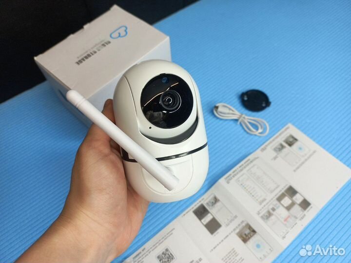 Камера видеонаблюдения поворотная уличная комплект