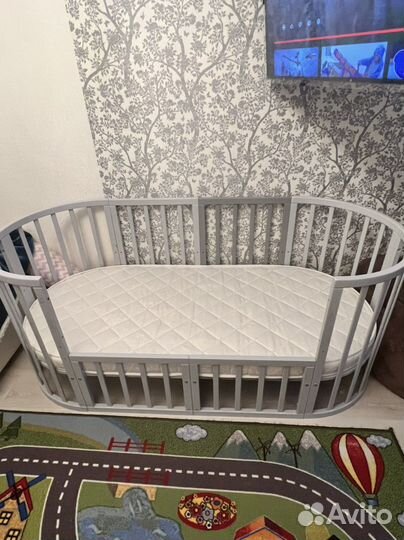 Кроватка-трансформер Nuovita Nido Magia муссон,бук