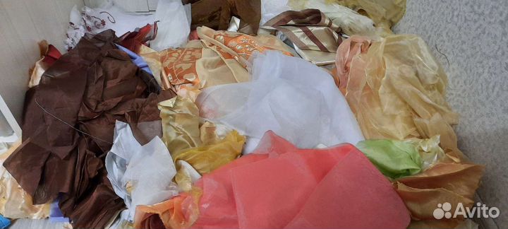 Остатки портьерной ткани