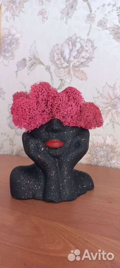 Кашпо со стабилизированным мхом