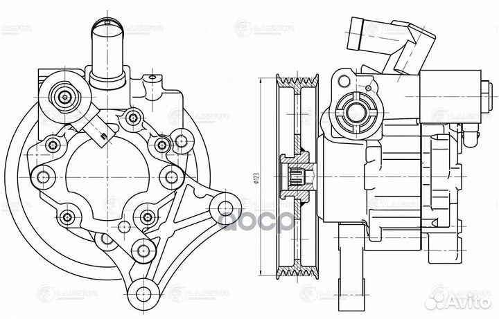 Насос гур для а/м Mercedes-Benz C (W204) (07) /E