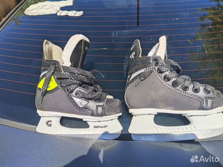 Коньки хоккейные детские graf 27 размер